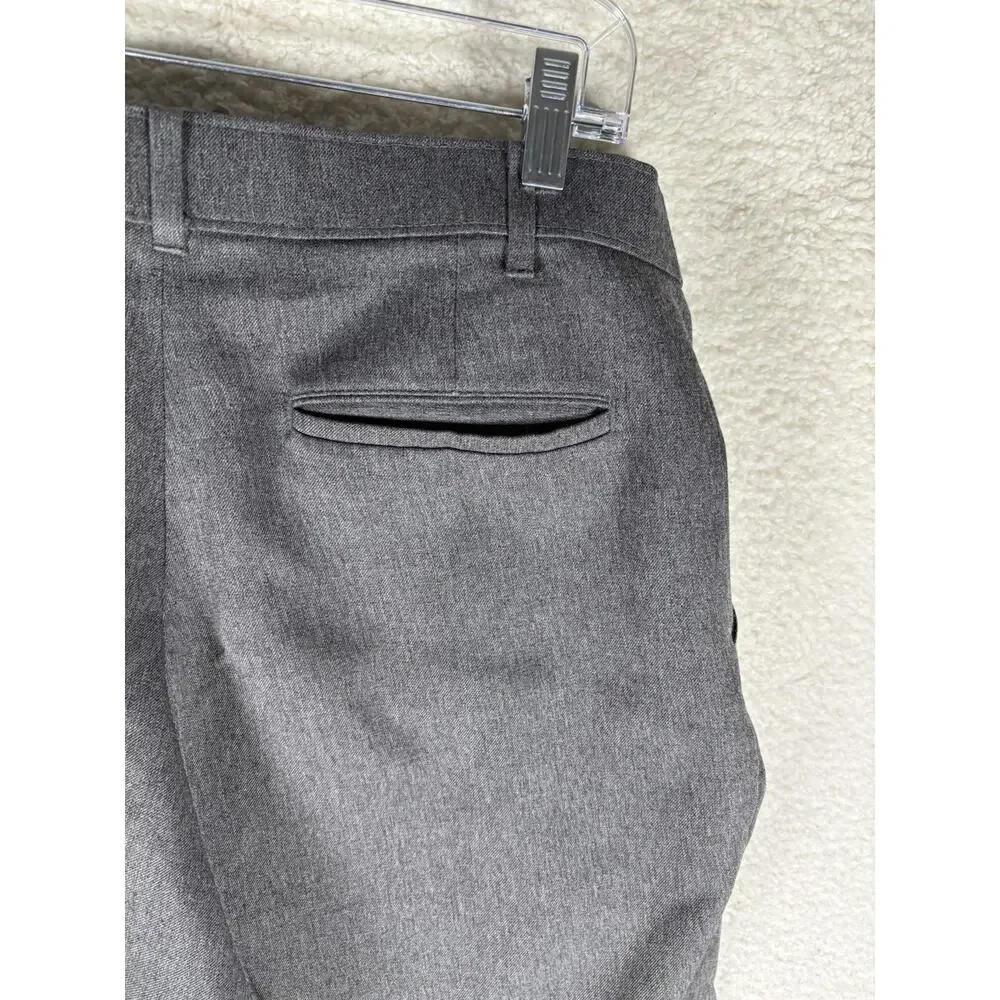 Vintage Levis 517 Action Slacks 37x27 Gray Polyester 80s 90s Dress Pants